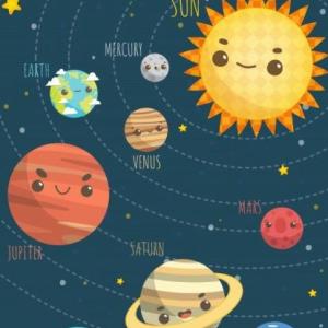 Imagen de portada del videojuego educativo: Los Planetas, de la temática Astronomía