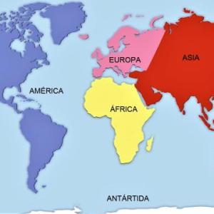 ¿Qué países comparten continente?