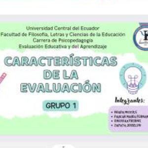 Características de la evaluación en educación