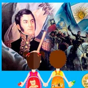 San Martín nuestro héroe Argentino.