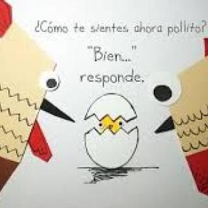 Juego "El pollito que no quería salir de su huevo"