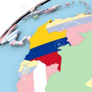 Imagen de portada del videojuego educativo: Juego de la oca (Colombia en el Mundo), de la temática Geografía