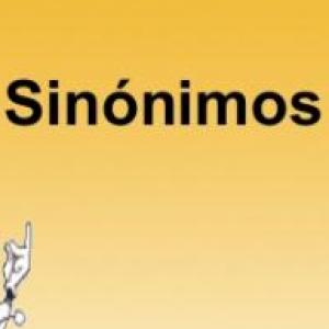 Imagen de portada del videojuego educativo: Trabajemos los sinónimos., de la temática Lengua