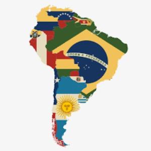Imagen de portada del videojuego educativo: banderas de América del Sur, de la temática Historia