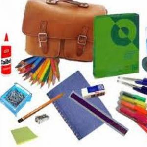Tools and school objects