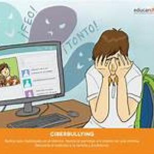 Imagen de portada del videojuego educativo: Cyberbullying, de la temática Tecnología