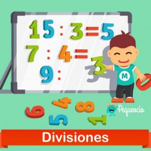 Imagen de portada del videojuego educativo: Divisiones, de la temática Matemáticas