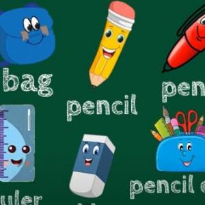 Memory Game-School Objects1º