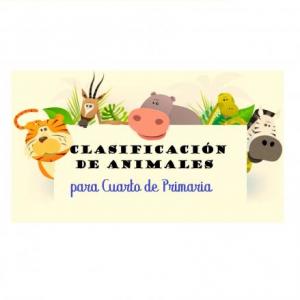 Imagen de portada del videojuego educativo: Clasificación y Tipos de Animales, de la temática Biología