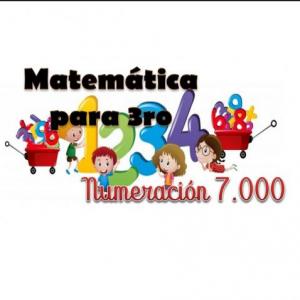 Imagen de portada del videojuego educativo: Numeración hasta 7.000, de la temática Matemáticas