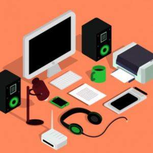Dispositivos de la computadora Kinder