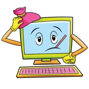 Imagen de portada del videojuego educativo: Cuidados de la computadora, de la temática Informática
