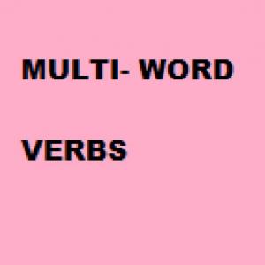 Multi-word verbs