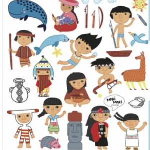 Imagen de portada del videojuego educativo: Pueblos Originarios de Chile, de la temática Historia