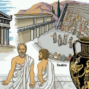 Imagen de portada del videojuego educativo: Antigua Grecia, de la temática Historia