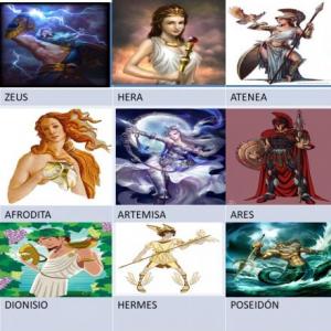 Imagen de portada del videojuego educativo: Mitología Griega, de la temática Historia