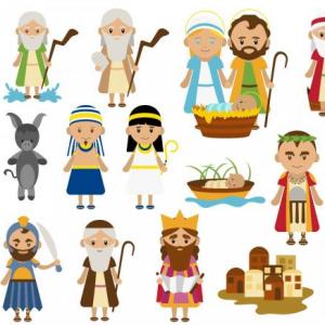 Imagen de portada del videojuego educativo: PERSONAJES BIBLICOS, de la temática Religión
