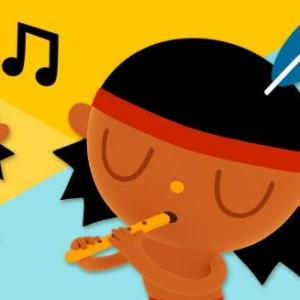 Imagen de portada del videojuego educativo: CANCIÓN DE LOS INDIECITOS, de la temática Idiomas