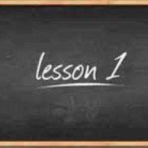 Lesson 1