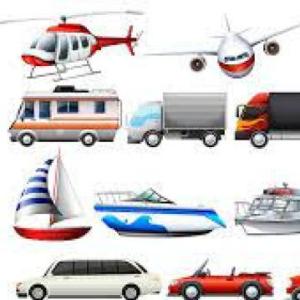 Imagen de portada del videojuego educativo: Medios de transporte , de la temática Geografía