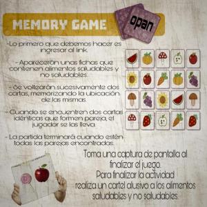 Imagen de portada del videojuego educativo: Alimentos saludables/ no saludables , de la temática Alimentación