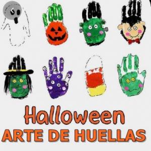 halloween Arte de huellas