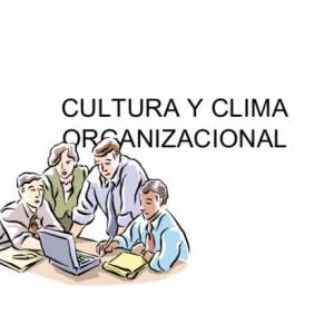 CLIMA Y CULTURA ORGANIZACIONAL