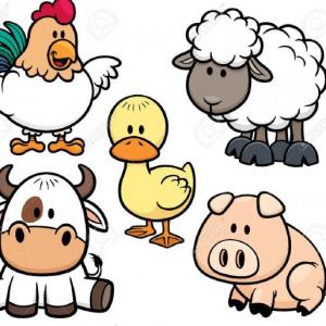 Imagen de portada del videojuego educativo: Buscando animales de granja, de la temática Medio ambiente