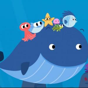 Imagen de portada del videojuego educativo: Names: Summer clothes and sea animals!, de la temática Idiomas