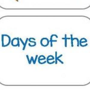 Days of the week