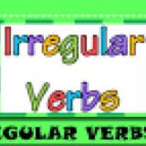 Portada del juego the irregular verbs – Idiomas