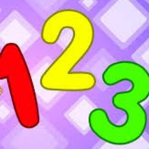 Conociendo los  números del 1  al 3