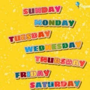 Days of the week