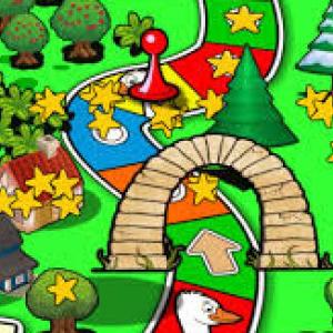 Imagen de portada del videojuego educativo: JUEGO DE LA OCA DE SUMAS Y RESTAS, de la temática Matemáticas