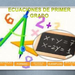 Ecuaciones de primer grado