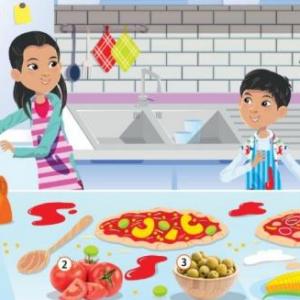 Imagen de portada del videojuego educativo: UNIT 3: I LIKE COOKING! , de la temática Idiomas