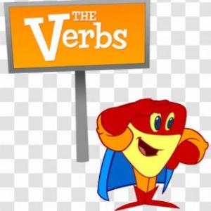 Imagen de portada del videojuego educativo: VERBS+ING, de la temática Idiomas