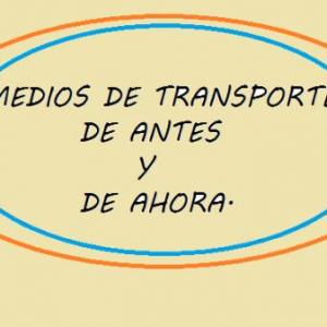 Medios de transporte de distintas épocas