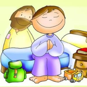 Imagen de portada del videojuego educativo: Jesús ora y cumple la voluntad del Padre, de la temática Religión