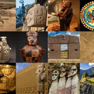 Las civilizaciones anteriores a os incas: Chavín, Nazca, Moche, Tiahuanaco, Huari.