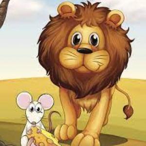 El león y el ratón.