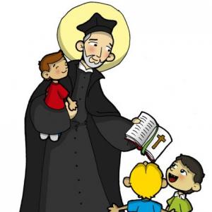 Imagen de portada del videojuego educativo: San José de Calasanz, de la temática Religión
