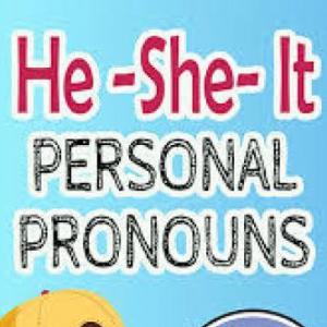 Imagen de portada del videojuego educativo: PERSONAL PRONOUNS (HE-SHE-IT), de la temática Idiomas