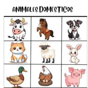 Portada del juego Reconozco los animales domesticos – Lengua