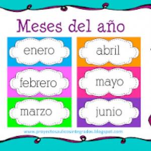 los meses del año