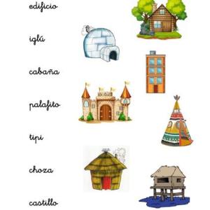 ESTUDIOS SOCIALES TIPOS DE VIVIENDA