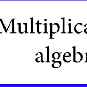 operaciones algebraicas multiplicación y división