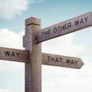 The directions of life.
