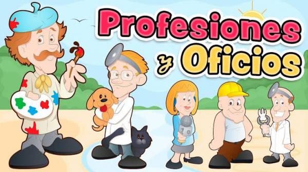 Imagen de portada del videojuego educativo: Profesiones u Oficios , de la temática Oficios