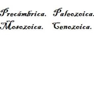 Eras Geológicas. 